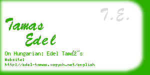 tamas edel business card